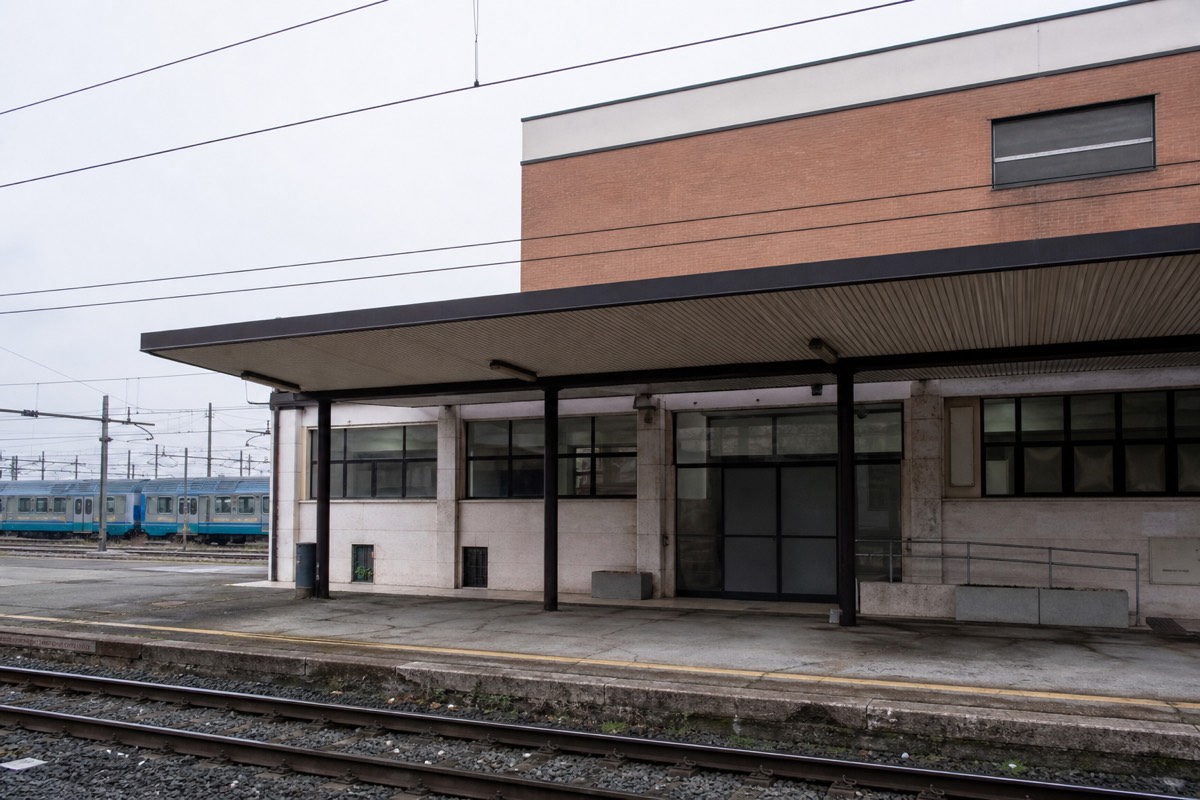 Parma's train station, a short walk from the historic center